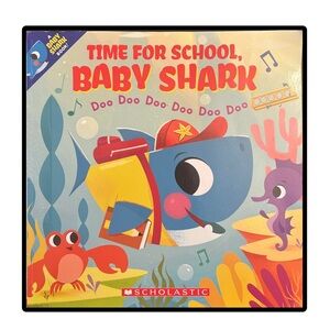 BUNDLE & SAVE🦈 Time For School Baby Shark Softcover Book